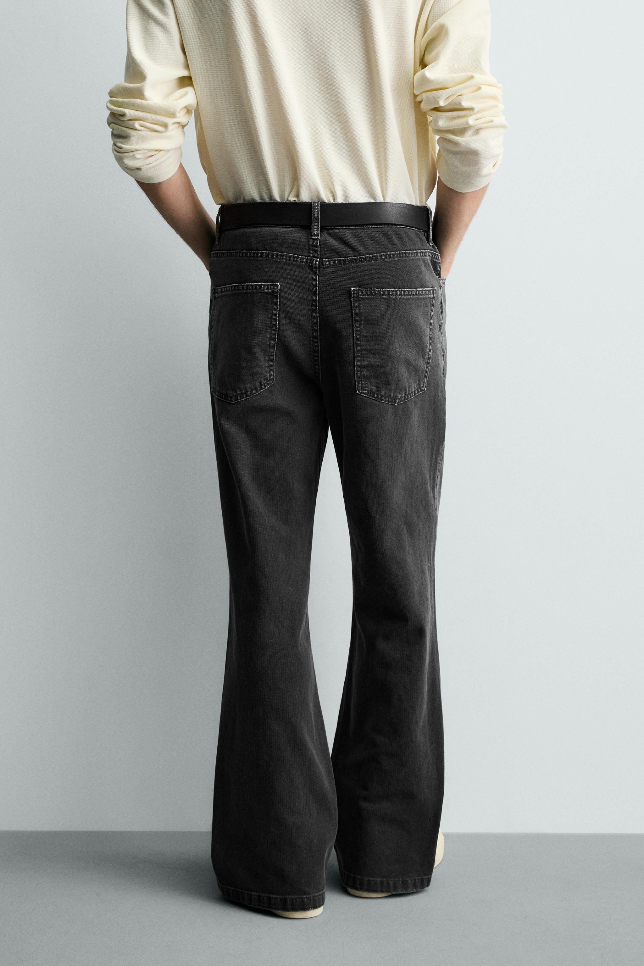 PANTALON FLARE FIT STRUCTURÉ EN COTON